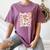 Preppy Coquette Bow Ghost Reading Books Halloween Book Women's Comfort Colors T-Shirt Blue Jean