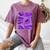 Purple Comic Book Purple Color Graphic Women's Comfort Colors T-Shirt Blue Jean