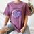 Purple In Memory Of My Grandpa Pancreatic Cancer Awareness Women's Comfort Colors T-Shirt Blue Jean