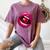 Rainbow Lips With a Cherry In The Mouth 80s Nostalgia Premium Tri-Blend Women's Comfort Colors T-Shirt Blue Jean Rainbow Lips With a Cherry In The Mouth 80s Nostalgia Premium Tri-Blend Women's Comfort Colors T-Shirt Blue Jean