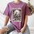 Read In Peace Skeleton Book Lover Bookworm Book Women's Comfort Colors T-Shirt Blue Jean