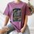 The Reader Tarot Card Book Dragon Romantasy Fantasy Bookish Women's Comfort Colors T-Shirt Blue Jean