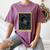 The Reader Tarot Card Mystic Dragon Book Magic Women's Comfort Colors T-Shirt Blue Jean