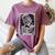 The Reader Tarot Card Women Book Lover Librarian Read Women's Comfort Colors T-Shirt Blue Jean