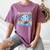 Readsolotl Blue Kawaii Axolotl Book Lover Reading Retro Women's Comfort Colors T-Shirt Blue Jean