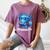 Readsolotl Blue Kawaii Axolotl Book Lover Reading Women's Comfort Colors T-Shirt Blue Jean