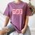 Retro Coquette Bow All Booked For Valentines Book Lover Cute Women's Comfort Colors T-Shirt Blue Jean