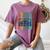 Retro Nineties Style Audio Tape Nostalgia Year 1990 Women's Comfort Colors T-Shirt Blue Jean