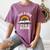 Retro Rainbow Take A Look It's In A Book Reading Women's Comfort Colors T-Shirt Blue Jean Retro Rainbow Take A Look It's In A Book Reading Women's Comfort Colors T-Shirt Blue Jean