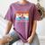 Retro Rotary Dial Nostalgia Dial Phone Women's Comfort Colors T-Shirt Blue Jean