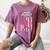 RIP Memorial In Memory Of Aunt Breast Cancer Awareness Flag Women's Comfort Colors T-Shirt Blue Jean