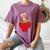 Strawberry Shortcake Sitting On Strawberry Retro Nostalgia Women's Comfort Colors T-Shirt Blue Jean