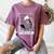 Tarot Card Shirt The Reader Tarot Skeleton Reading Book Women's Comfort Colors T-Shirt Blue Jean