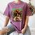 History Month Black Afro Girl Women Book Lovers Floral Women's Comfort Colors T-Shirt Blue Jean