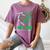 I Wear Kelly Green In My Memory Of My Dad Bile Duct Cancer Women's Comfort Colors T-Shirt Blue Jean