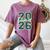 Class Of 2026 Graduation Varsity Green And On The Back Women's Comfort Colors T-Shirt Moss