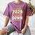 Class Of 2029 Count Down Fun First Day 8th Grade Graduation Women's Comfort Colors T-Shirt Moss