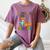 Kids Preschool Graduate Dinosaur Trex Preschool Graduation Women's Comfort Colors T-Shirt Moss