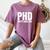 PHD Pretty Huge Debt Doctoral Degree PHD Graduation Women's Comfort Colors T-Shirt Moss
