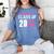 2018 Cosmetology Graduation Shirt Makeup Artist Women's Comfort Colors T-Shirt Blue Jean