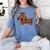 2018 Dog Graduation Shirt Dachshund Graduation For Men Women Kids Women's Comfort Colors T-Shirt Blue Jean
