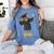 2018 Graduation Shirts Sloth Lovers For Women Teens Women's Comfort Colors T-Shirt Blue Jean