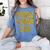 2018 Senior Dad High School Graduation Party SEN18R T Shirt Women's Comfort Colors T-Shirt Blue Jean