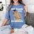 5th Grade Graduation Class Of 2023 Capybara Fifth Graduate Women's Comfort Colors T-Shirt Blue Jean