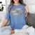 Advocate Support Empower Groovy Social Worker Graduation Women's Comfort Colors T-Shirt Blue Jean
