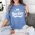 Barbershop Barber School Graduation Shirt Women's Comfort Colors T-Shirt Blue Jean