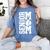 Baseball Senior Mom Class Of 2026 Senior Night Graduation Women's Comfort Colors T-Shirt Blue Jean
