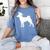 Basenji Graduation Dog Graduate Women's Comfort Colors T-Shirt Blue Jean