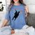 Basketball Slam Dunk Elementary Graduation 2025 6th Grade Women's Comfort Colors T-Shirt Blue Jean