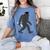 Bigfoot Graduate Shirt Cute Sasquatch Graduation Women's Comfort Colors T-Shirt Blue Jean