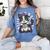 Border Collie Dog Lover Cute Anime School Graduation Men Women Kids Women's Comfort Colors T-Shirt Blue Jean