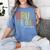 Bruh We Out 4th Graders Fourth Grade Graduation Class 2024 Women's Comfort Colors T-Shirt Blue Jean