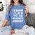 Business Graduate Shirt Graduation Tshirt Women's Comfort Colors T-Shirt Blue Jean