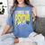 I Chose The Psycho Path Psychology Major Graduation Women's Comfort Colors T-Shirt Blue Jean