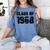 Class Of 1968 High School College Graduation Reunion Women's Comfort Colors T-Shirt Blue Jean