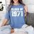 Class Of 1971 High School College Graduation Reunion T-Shirt Women's Comfort Colors T-Shirt Blue Jean