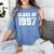 Class Of 1997 High School College Graduation Reunion T-Shirt Women's Comfort Colors T-Shirt Blue Jean