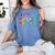 Class Of 2015 School Reunion College Highschool Graduation Women's Comfort Colors T-Shirt Blue Jean