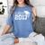 Class Of 2017 Cute Graduation T-Shirt Women's Comfort Colors T-Shirt Blue Jean