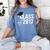 Class Of 2017 Senior Graduation Women's Comfort Colors T-Shirt Blue Jean