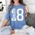 Class Of 2018 Lawyer Juris Doctor Graduation T-Shirt Women's Comfort Colors T-Shirt Blue Jean