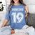 Class Of 2019 High School Graduation 19 Seniors Women's Comfort Colors T-Shirt Blue Jean