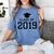 Class Of 2019 Shirt Graduation Gift Women's Comfort Colors T-Shirt Blue Jean