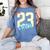 Class Of 2023 Seniors 23 Crew Senior Graduation Idea Women's Comfort Colors T-Shirt Blue Jean