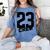 Class Of 2023 Seniors 23 Senior Graduation Idea Women's Comfort Colors T-Shirt Blue Jean