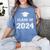Class Of 2024 Graduation Women's Comfort Colors T-Shirt Blue Jean